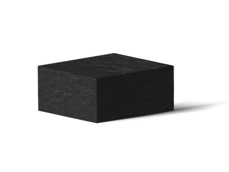 A flat cube briquette