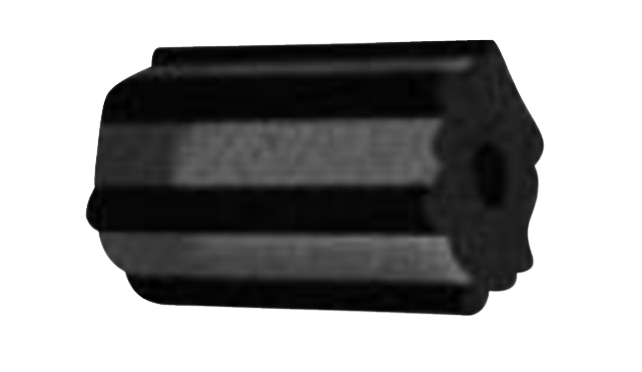 A hexagonal barbecue briquette